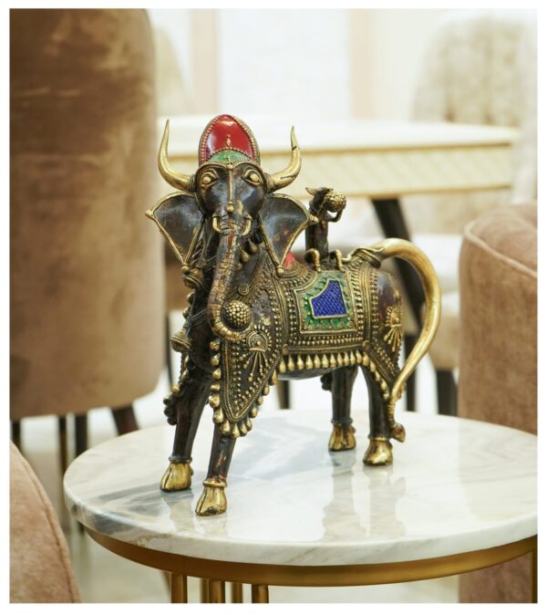 Shiv Nandi in Multi Color Statue