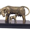 Cow And Calf Set With Base Dhokra Art