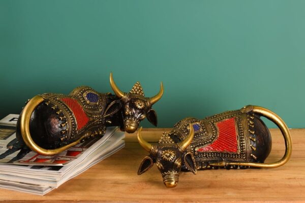 Pair of Shiv Nandi for Home Decor