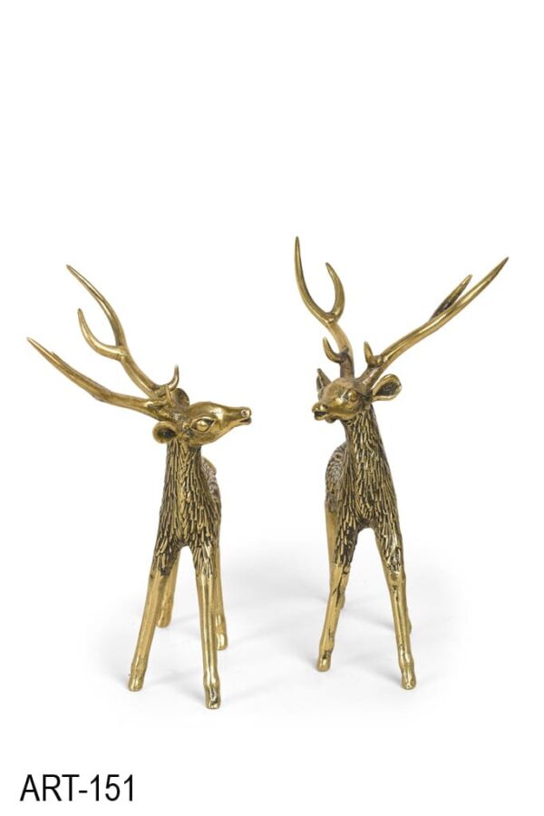 Pair of Reindeer Statue