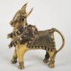 Standing Nandi Statue Brass