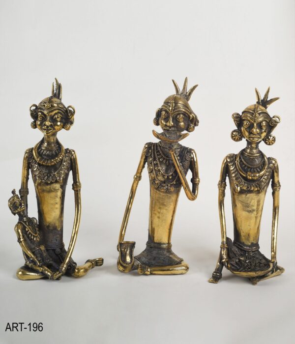 Set Of Tribal Madia Madin Statue