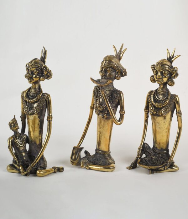 Set Of Tribal Madia Madin Statue