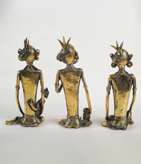 Set Of Tribal Madia Madin Statue