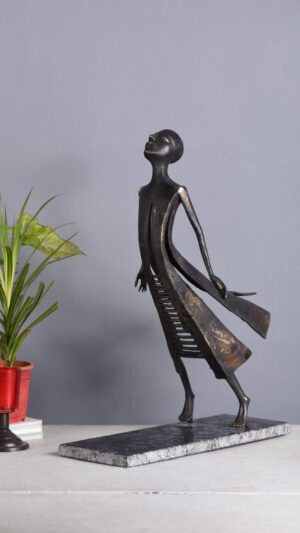 Tribal Statue of Lady in Modern Shape