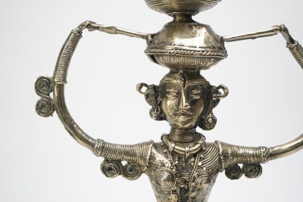 Tribal Women with many bells Statue