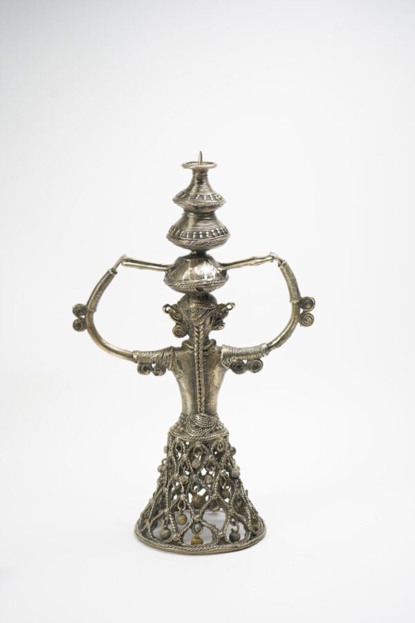 Tribal Women with many bells Statue