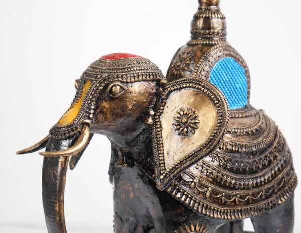 Dhokra Art Elephant Statue