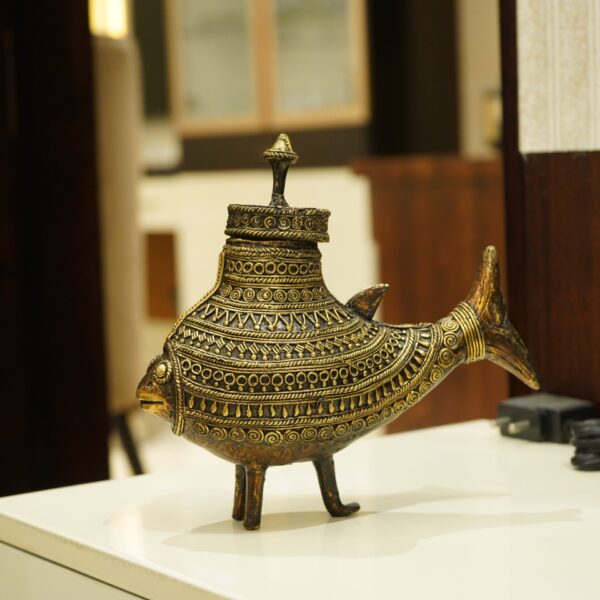 Dhokra Art Fish Box