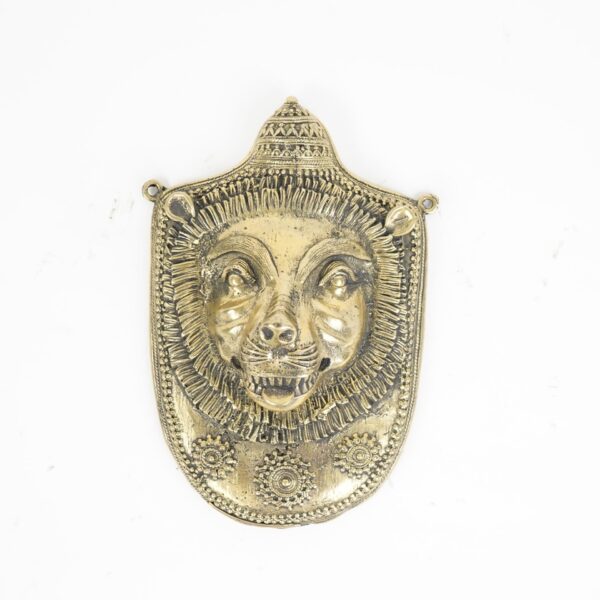 Dhokra Lion Face Mask