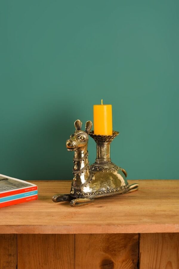 Camel Candle Dhokra Art