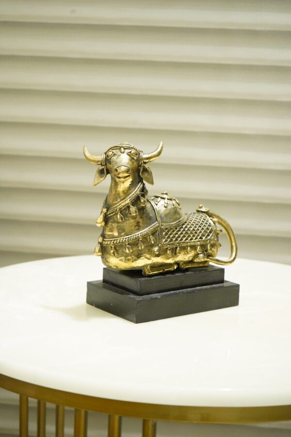 Dhokra Art Nandi with Base