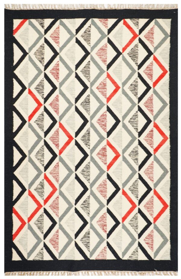 Zigzag Mirage Hand Woven Cotton Rug