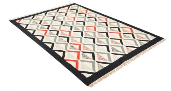 Zigzag Mirage Hand Woven Cotton Rug