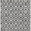 Monochrome Echo Hand Woven Cotton Rug