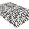 Monochrome Echo Hand Woven Cotton Rug