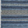 Indigo Horizon Hand Woven Cotton Rug