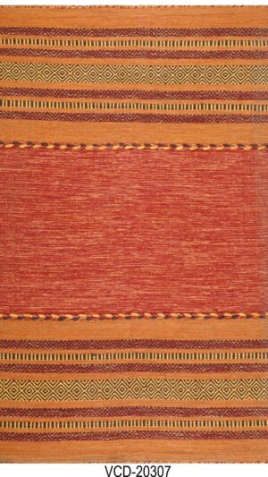 Rustic Ember Hand Woven Cotton Rug
