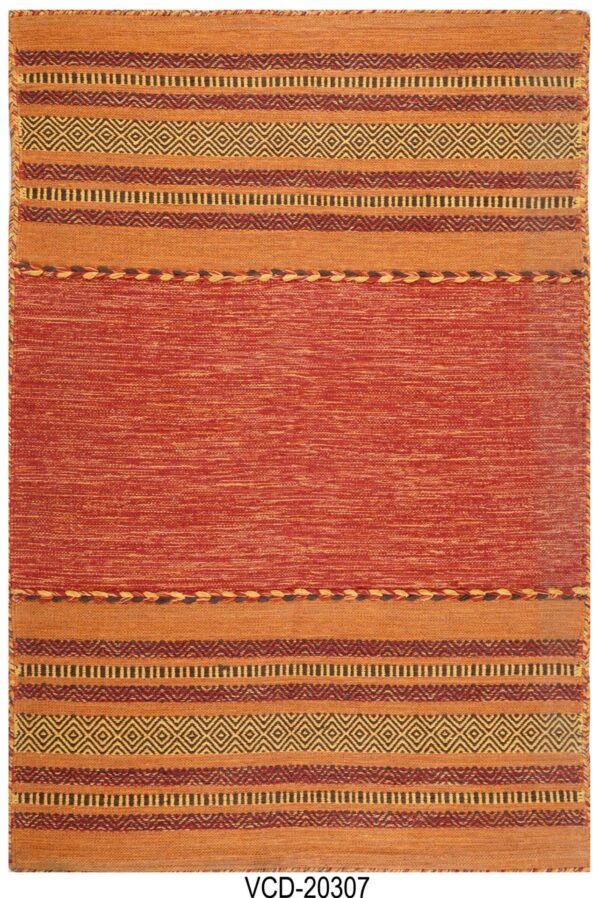 Rustic Ember Hand Woven Cotton Rug