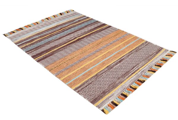 Kesar Dhari Hand Woven Cotton Rug