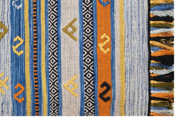 Nomadic Horizon Hand Woven Cotton Rug