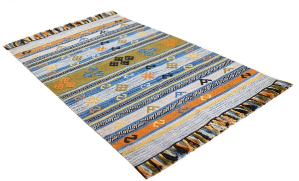 Nomadic Horizon Hand Woven Cotton Rug