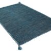 Deep Ocean Weave Hand Woven Cotton Rug