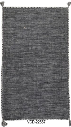 Midnight Weave Hand Woven Cotton Rug