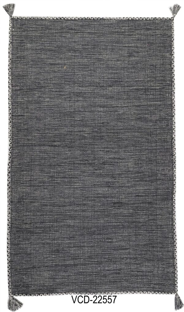 Midnight Weave Hand Woven Cotton Rug
