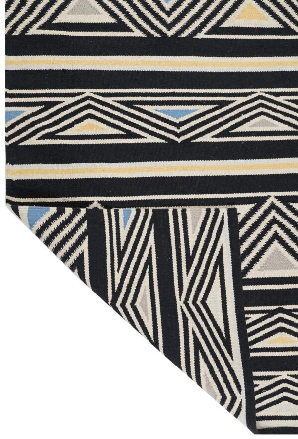Midnight Mirage Hand Woven Cotton Rug