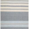 Harbor Stripes Hand Woven Cotton Rug