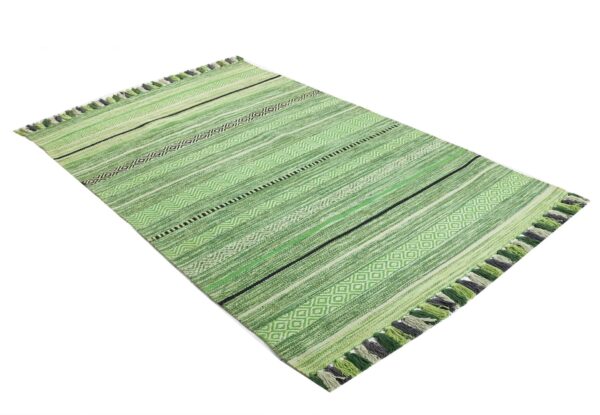 Meadow Lines Hand Woven Cotton Rug