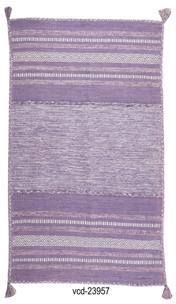 Lavender Bliss Hand Woven Cotton Rug