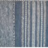 Indigo Horizon Hand Woven Cotton Rug