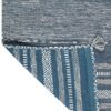 Indigo Horizon Hand Woven Cotton Rug