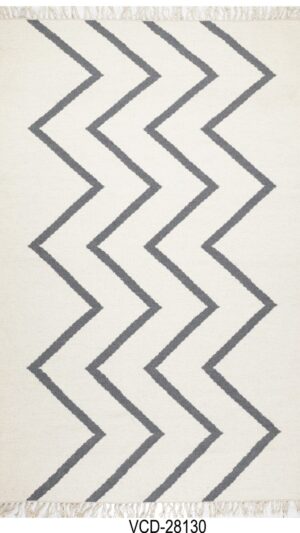 ZigZag Mirage Hand Woven Cotton Rug