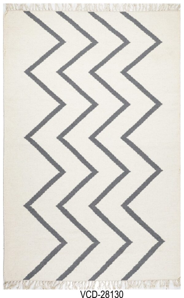 ZigZag Mirage Hand Woven Cotton Rug