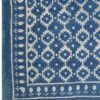 Sapphire Bloom Hand Woven Cotton Rug