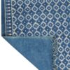Sapphire Bloom Hand Woven Cotton Rug
