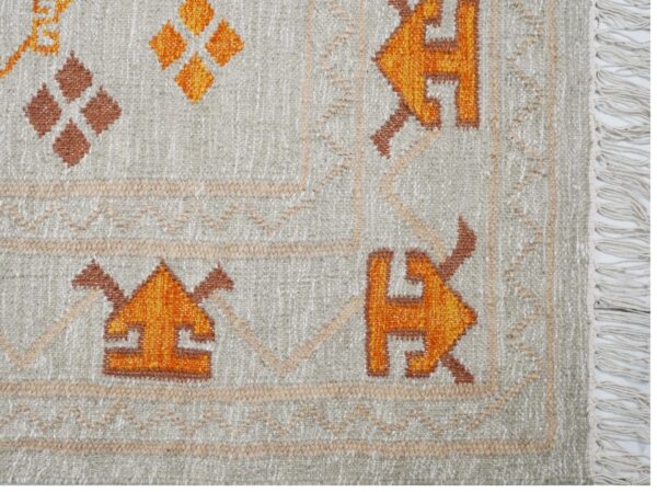 Rudra Hand Woven Woolen Kilim Rug