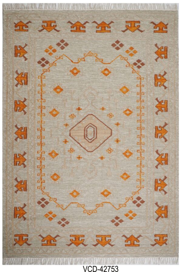 Rudra Hand Woven Woolen Kilim Rug