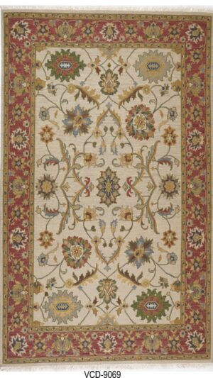 Ivory Blossom Hand Knotted Soumak Carpets