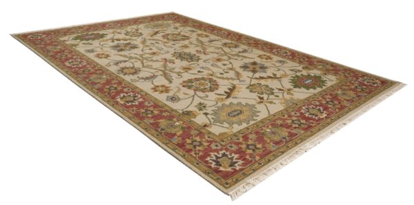 Ivory Blossom Hand Knotted Soumak Carpets