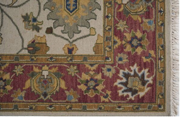 Ivory Blossom Hand Knotted Soumak Carpets