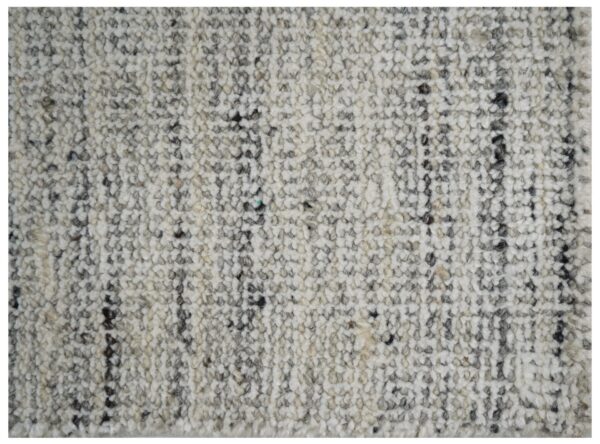 Moonlit Grey Handloom Woolen Carpets