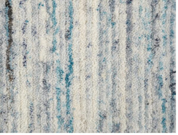 Ivory Blue Horizon Handloom Woolen Carpets and Rugs