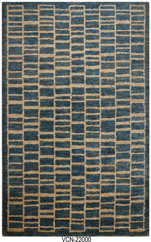 Urban Grid Hand Knotted Jute Carpets