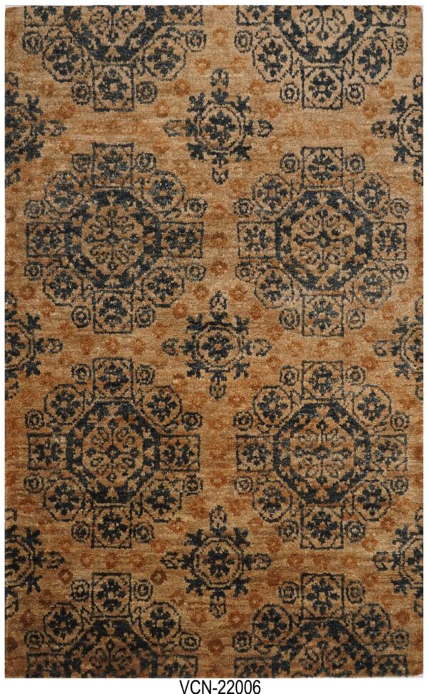 Imperial Bloom Hand Knotted Jute Carpets