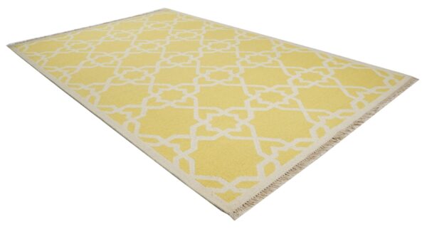 Zariah Lattice Hand Knotted Woolen Soumak Carpets