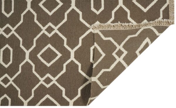 Tavish Lattice Hand Knotted Woolen Soumak Carpets